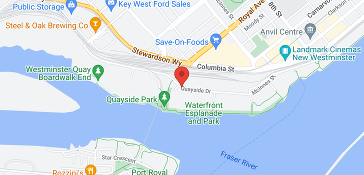 map of 303 1245 QUAYSIDE DRIVE